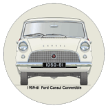 Ford Consul 204E Convertible 1959-62 Coaster 4